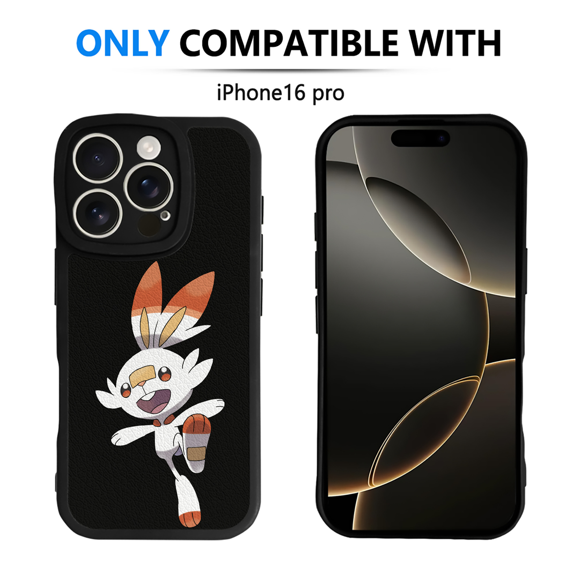 （画像用） ポケットモンスター Pokémon 【iPhone 16シリーズ対応】シリコンスマホケース（レザー調） 材質：シリコン